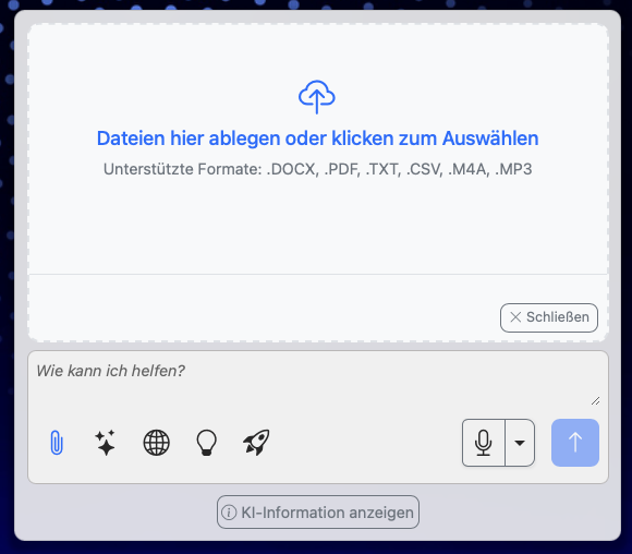 Neue Benutzeroberfläche